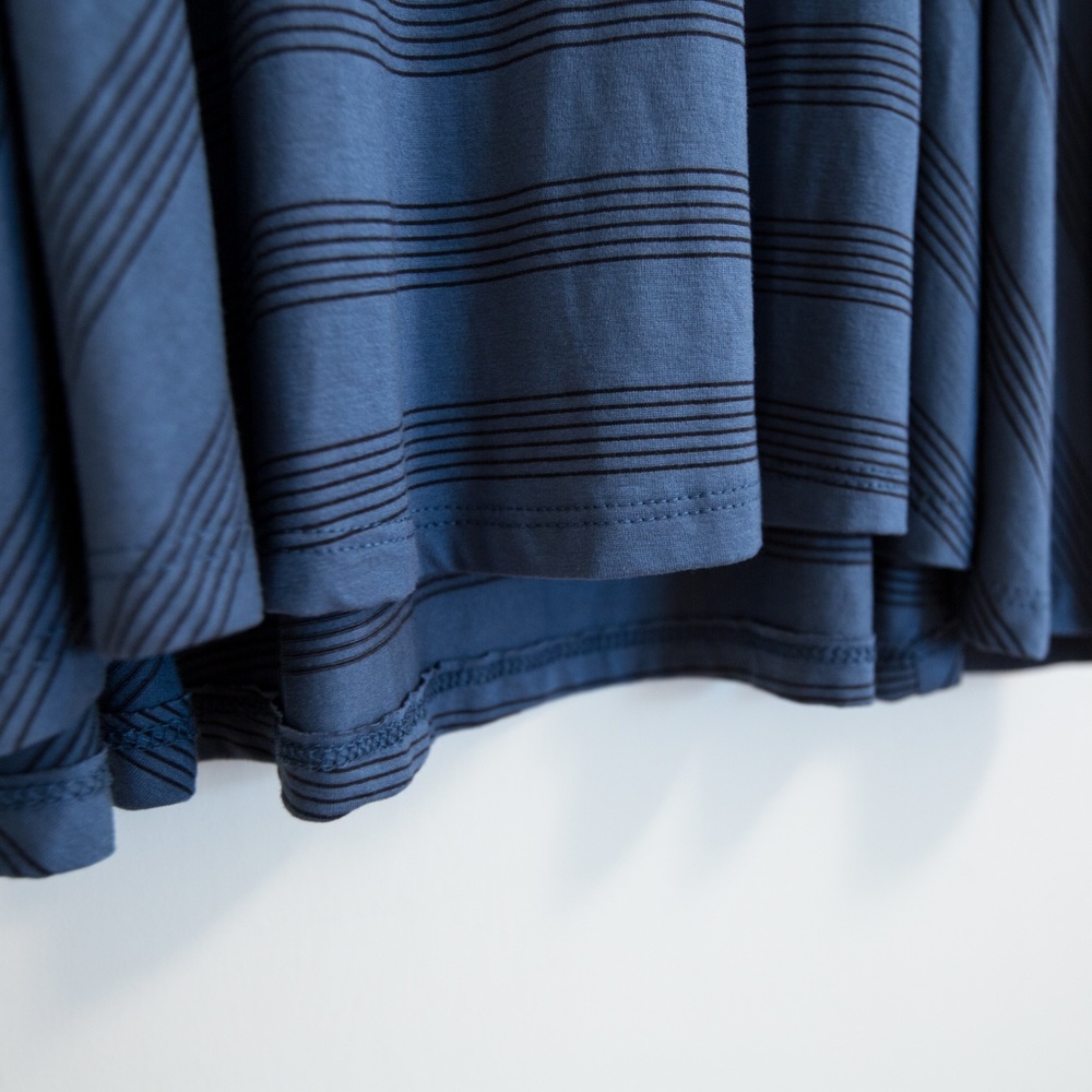 Nordstrom Lush Swing Dress *Soft Blue Striped* - Picture 3 of 5